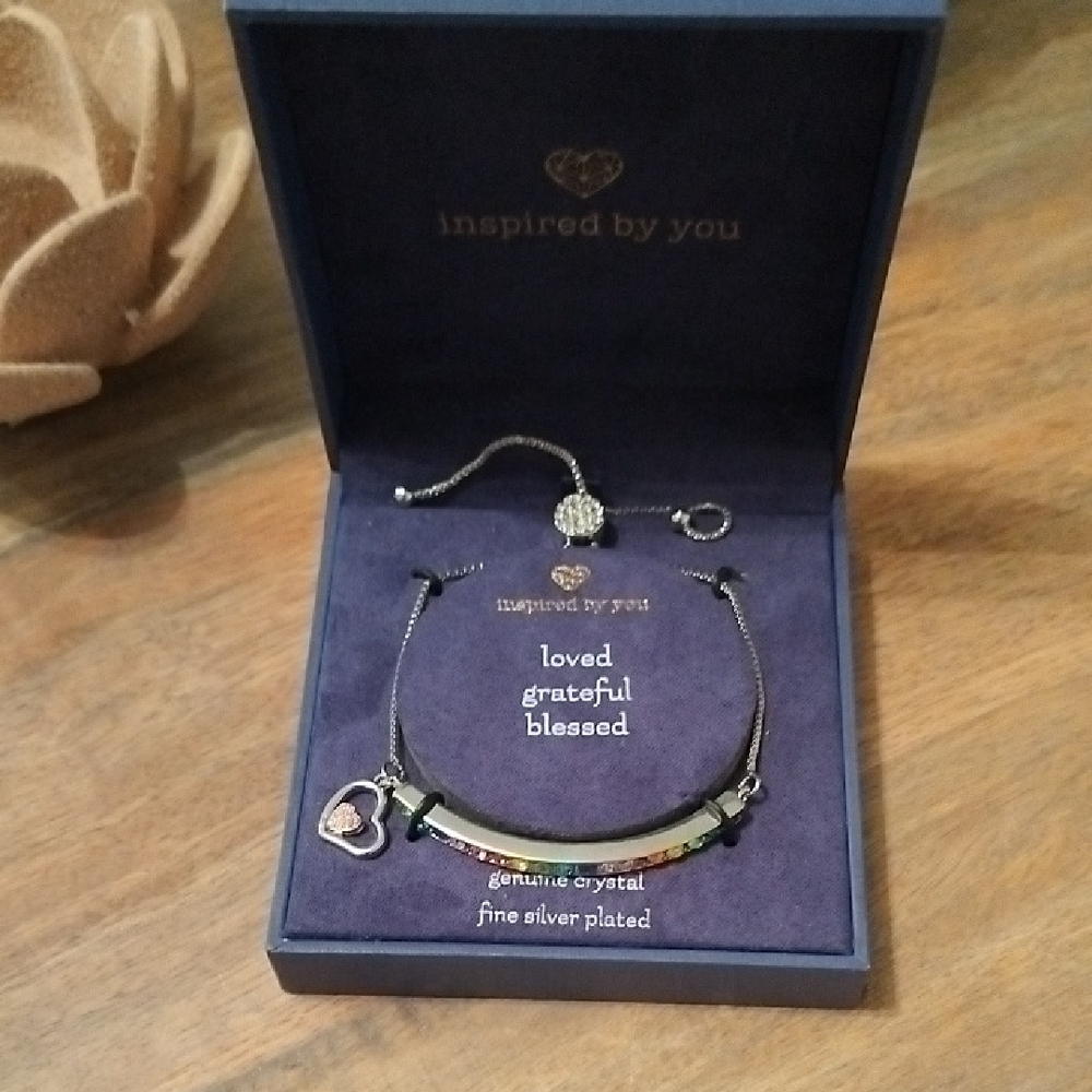 Inspire by You Silver Plated Bracelet